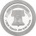 Compare Liberty Bell Stackable 1 oz Silver Round prices