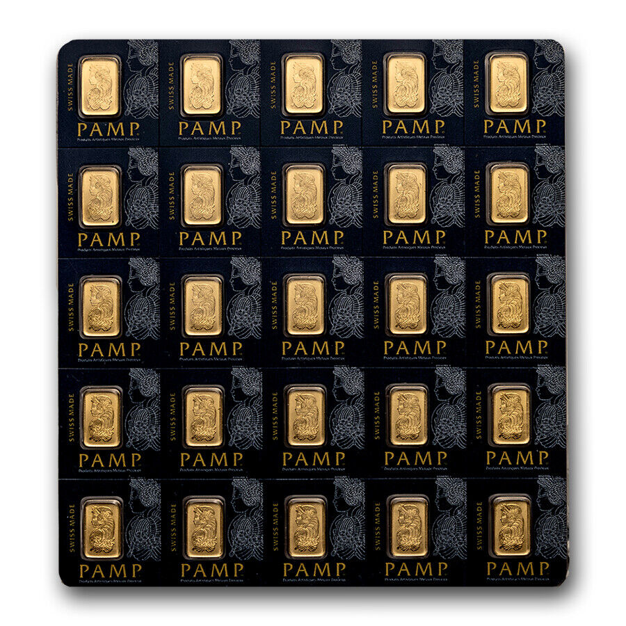 Compare PAMP Suisse Multigram+25 1 gram gold bars prices