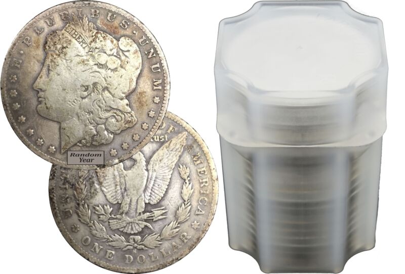 Compare Roll of 20 Random Year 1878-1904 $1 Cull Morgan Silver Dollars Full Dates prices
