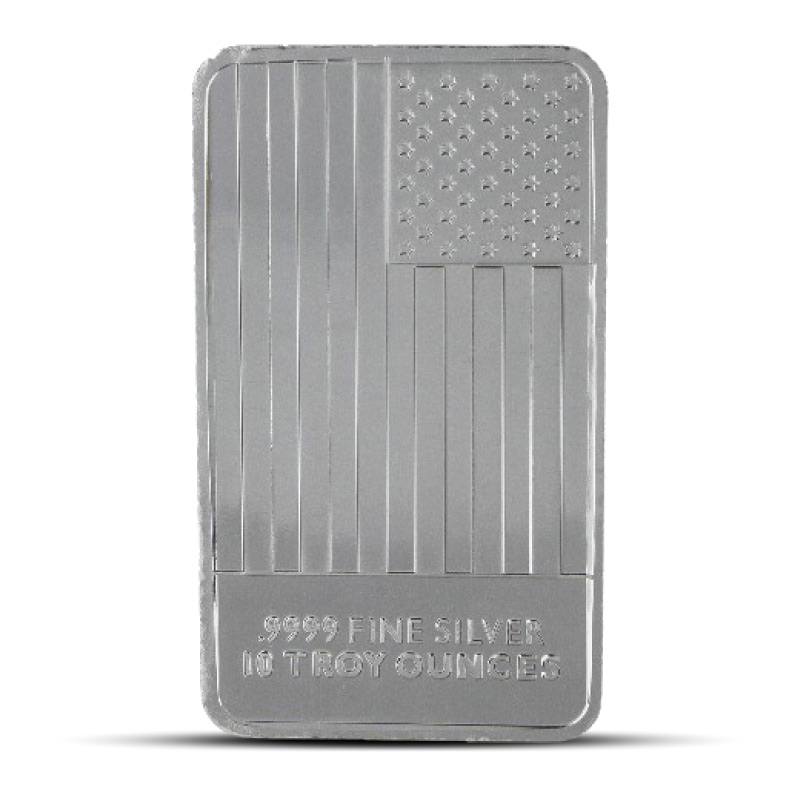 Compare 10 oz CNT Flag Silver Bar prices