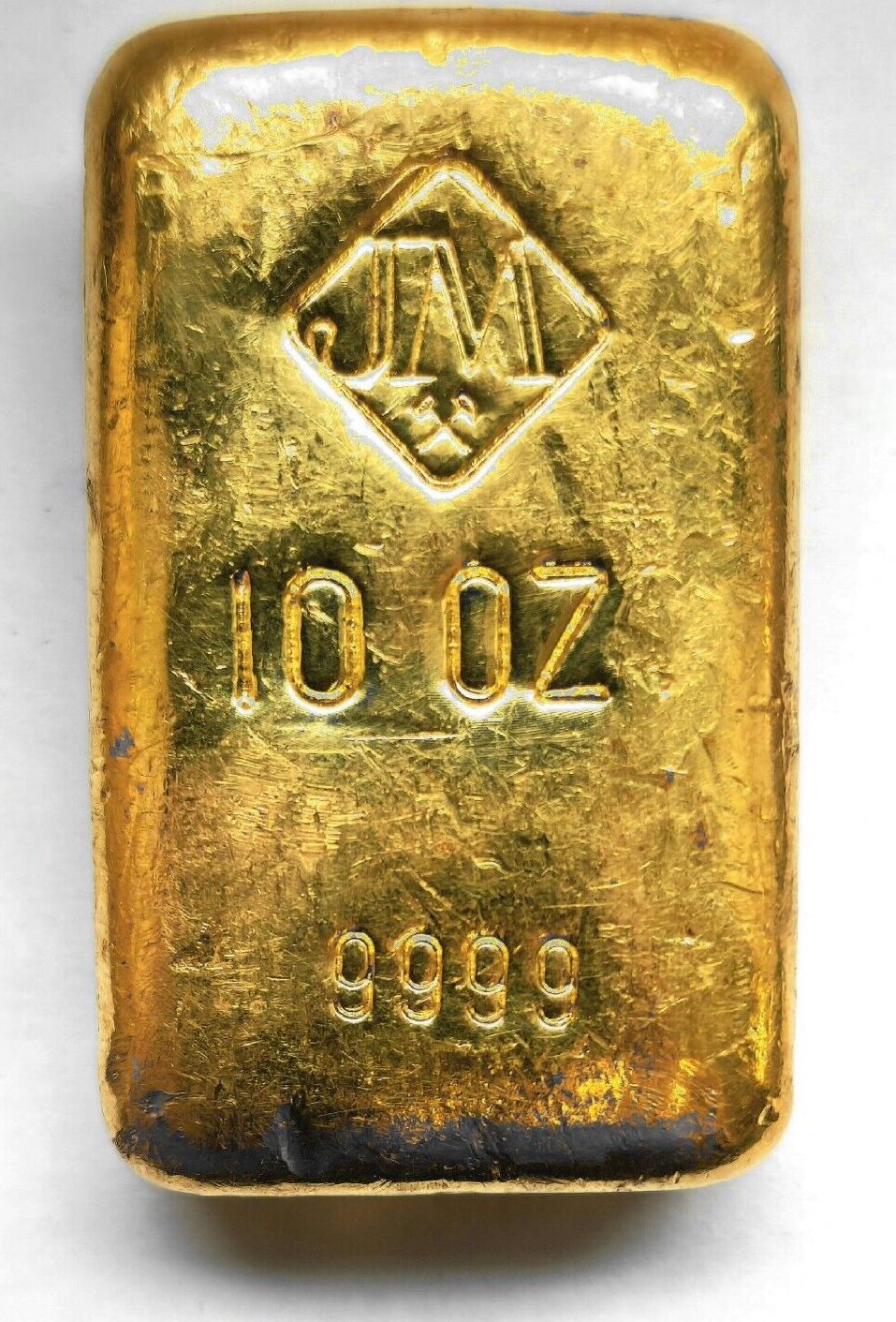 Compare 10 oz Johnson Matthey Poured Gold Bar prices