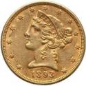 Compare $5 Half Eagle Liberty Head prices