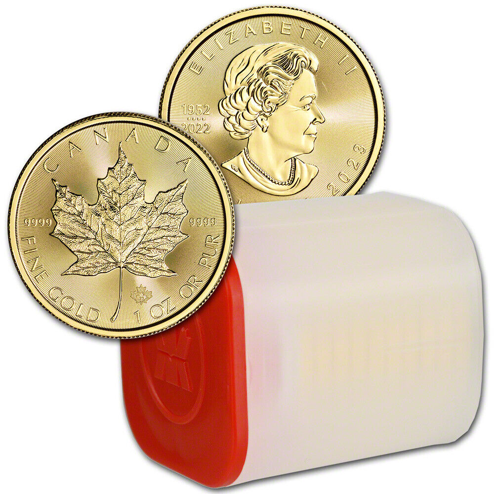 Compare Gold Maple Leaf 1 oz Coins (Tube of 10) prices