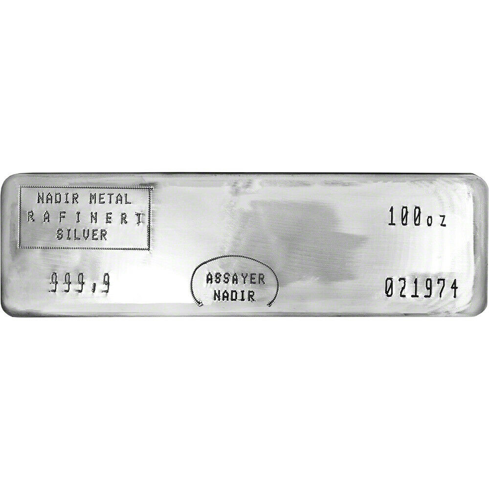Compare 100 oz Silver Bar - Nadir Refinery prices