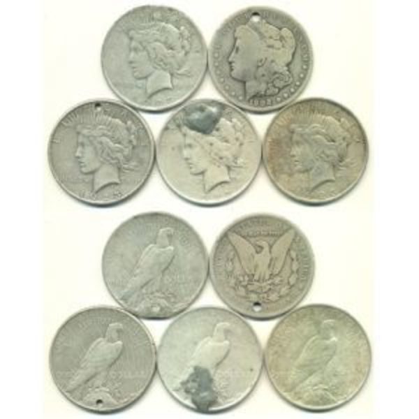 Compare Circulated Peace Dollar Culls prices