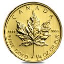 Compare 1/4 oz Gold Maple Leaf Coin - Random Year prices