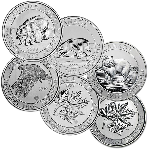 Compare Royal Canadian Mint 1.5 oz Silver Coin - Various prices