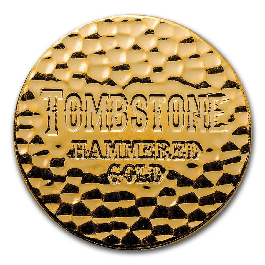 Compare Tombstone Hammered 1 oz Gold Round prices