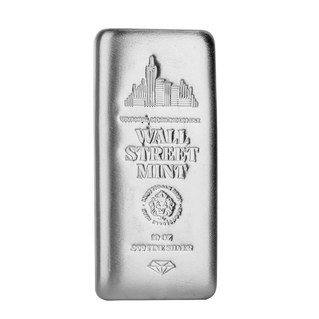 Compare Wall Street Mint 10 oz Silver Bar prices