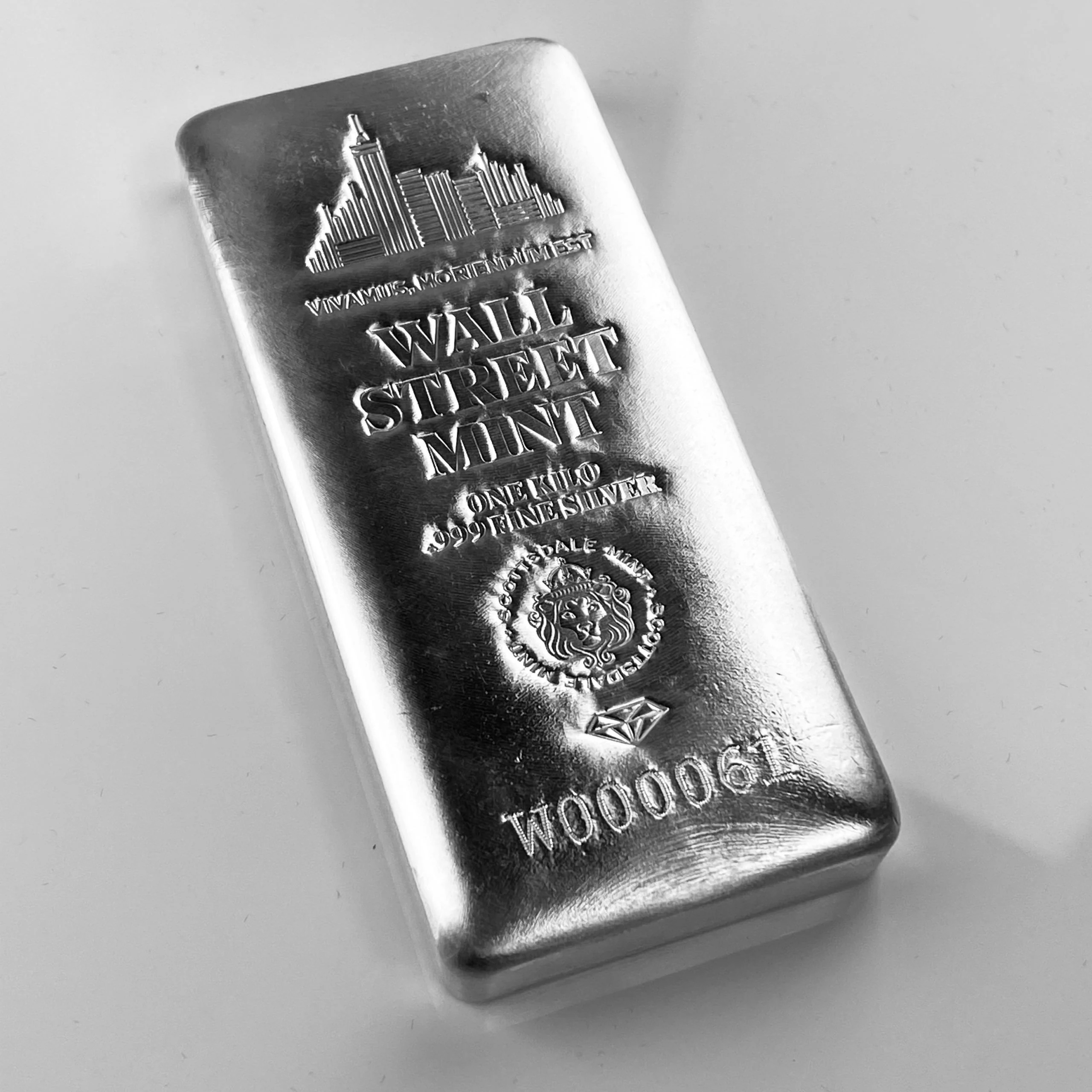 Compare Wall Street Mint Kilo Silver Bar prices