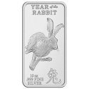 10 oz Silver Bar - Year of the Rabbit