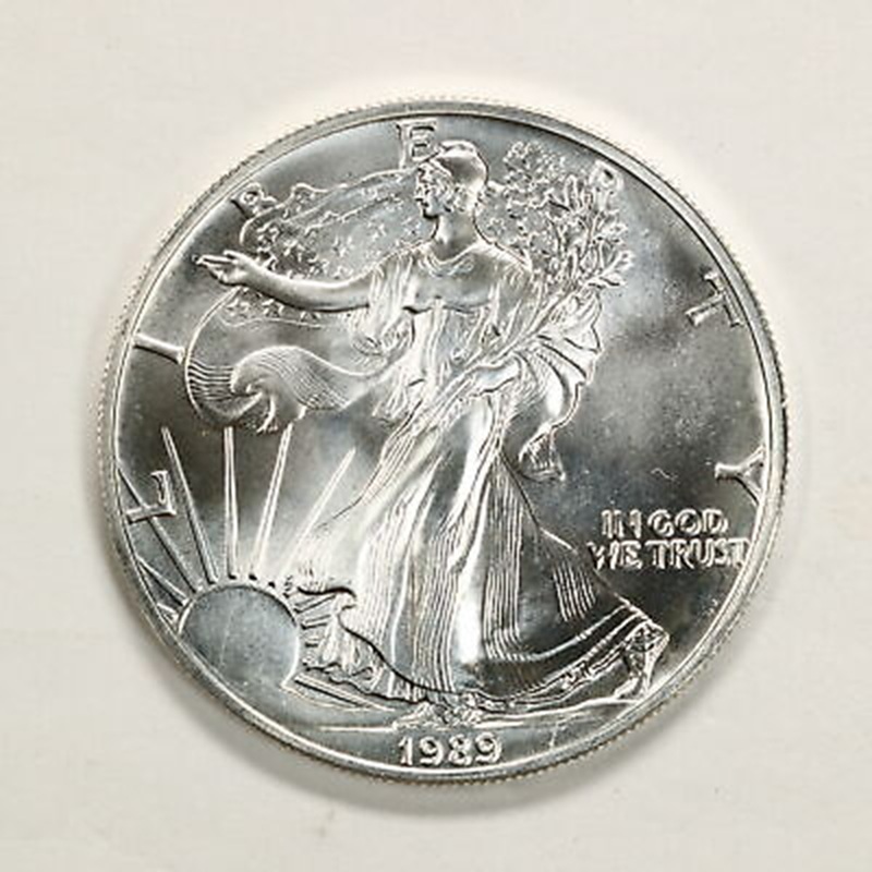 Compare 1989 1 oz American Silver Eagle Coin BU prices