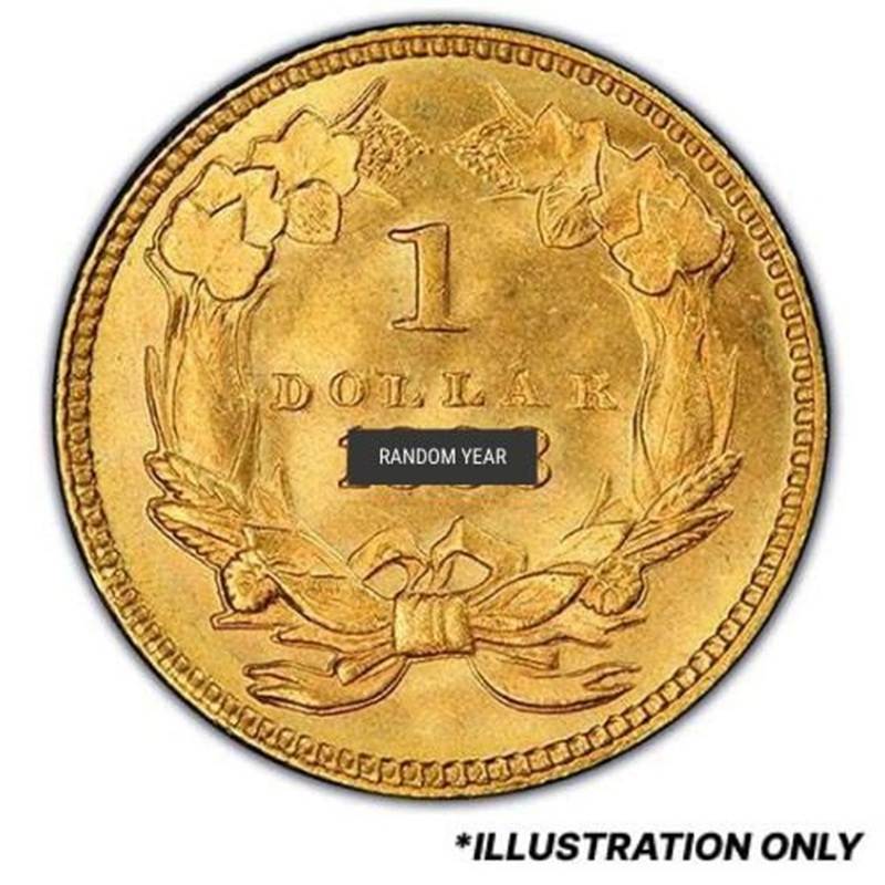 Compare $1 Liberty Head Gold Coin Type III BU - Random Year prices