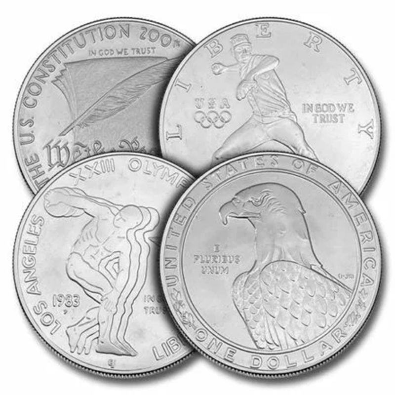 Compare US Mint Commemorative Silver Dollar Coin (0.7734 oz .900 Silver) prices