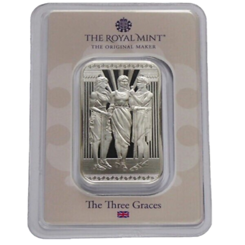 Compare 1 oz Silver Bar - Three Graces prices