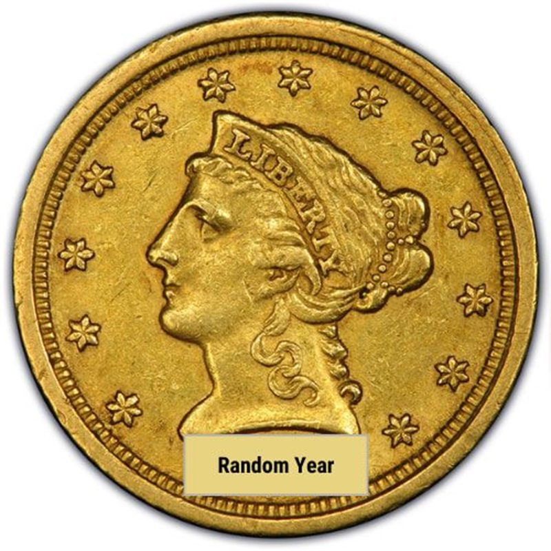 Compare $2.50 Liberty Quarter Eagle Gold Coin (XF) - Random Year prices