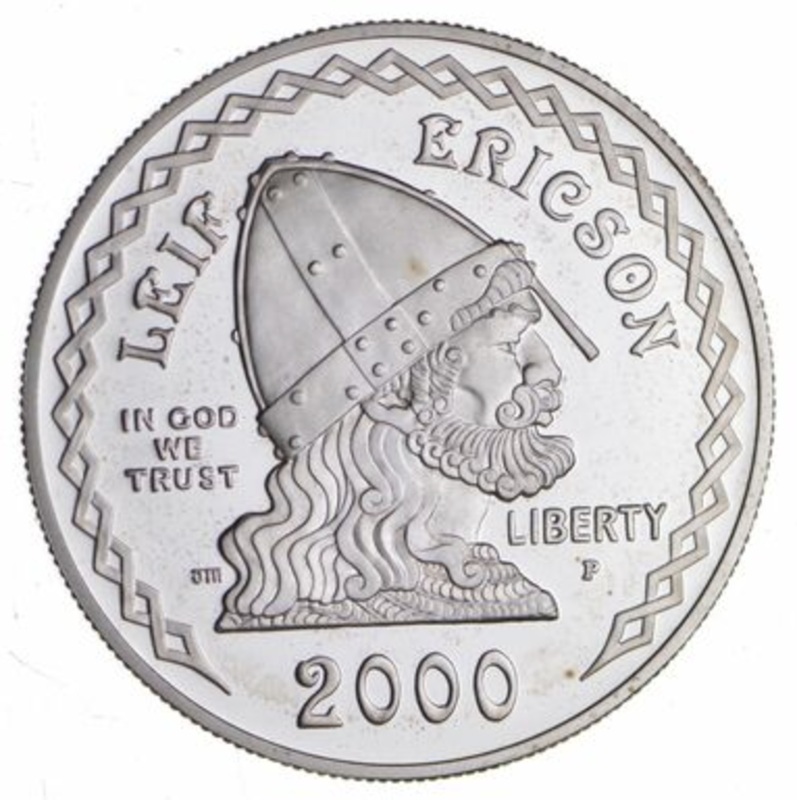 Compare 2000-P Leif Ericson Commemorative Silver Dollar prices