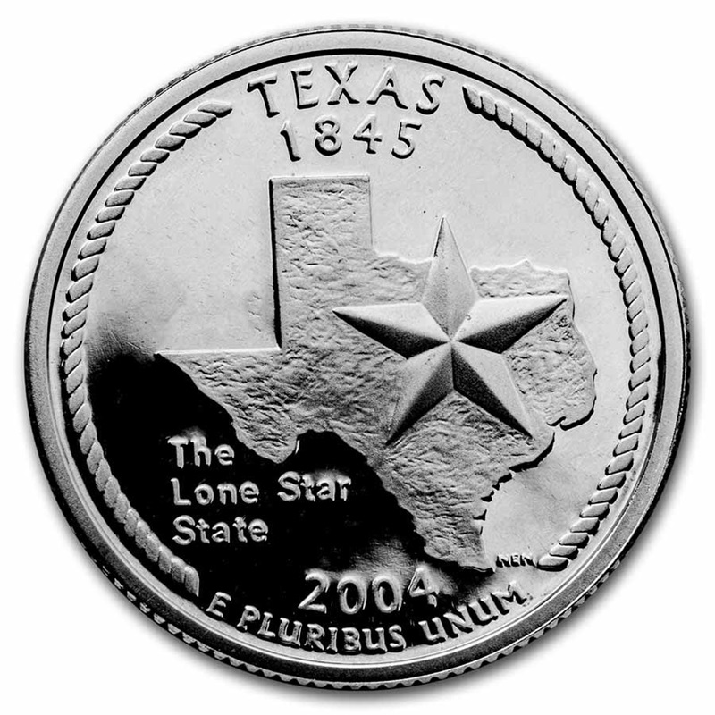 Compare 2004-S Texas State Quarter Silver Proof  prices