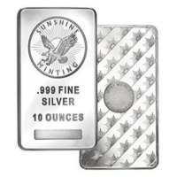 Compare Sunshine Mint 10 Oz Silver Bar Dealer Prices Buy Sunshine Mint 10 Oz Silver Bar At The Lowest Prices