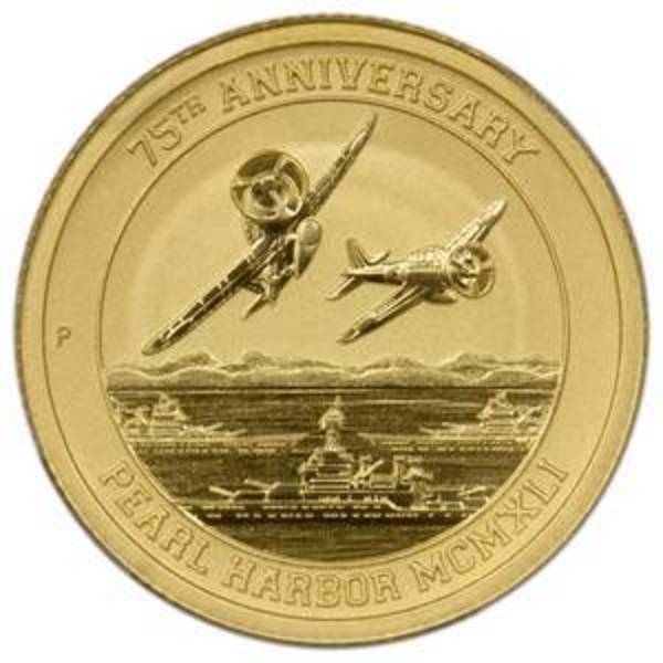 Compare 2016 1/10 oz Gold Tuvalu Pearl Harbor Perth Mint .9999 $15 Coin prices