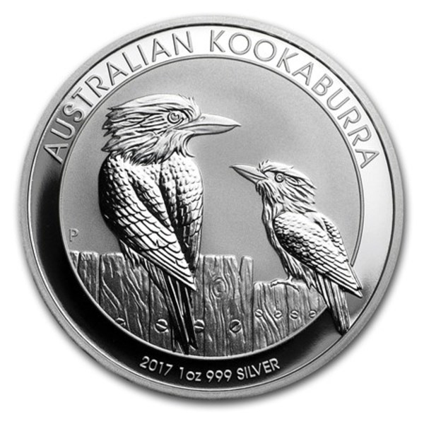 Compare silver prices of 2017 Australian 1 oz Silver Kookaburra bullion