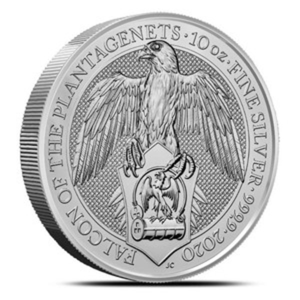 Compare silver prices of 2020 Great Britain 10 oz Silver Queen's Beasts The Falcon