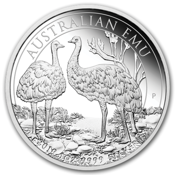 Compare silver prices of 2019 Australia 1 oz Silver Emu