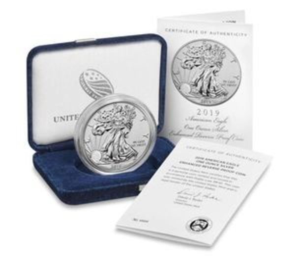 Compare 2019-S American Silver Eagle Enhanced Reverse Proof prices