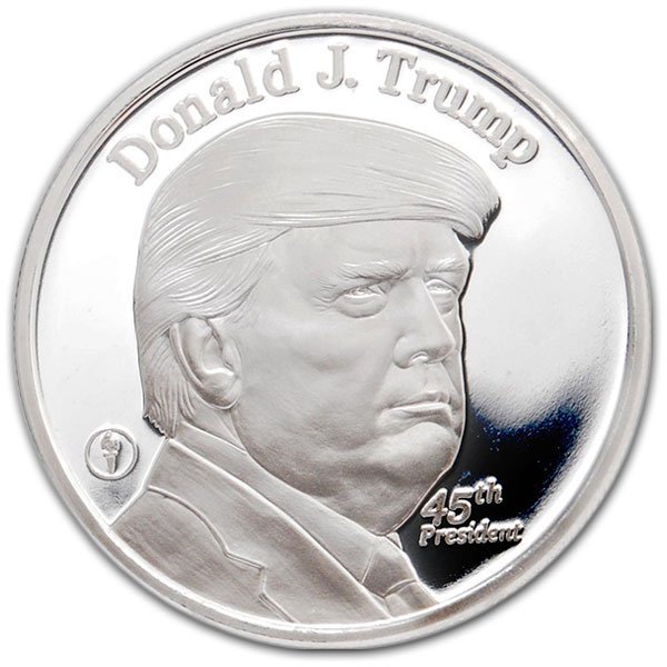 Compare silver prices of 2020 Donald Trump Presidential 1 oz Silver Round