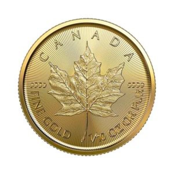Compare gold prices of 1/10 oz Canadian Gold Maple Leaf Coin - Random Year