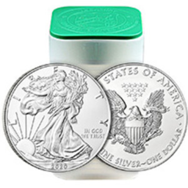 Compare silver prices of 2020 American Silver Eagle Tubes