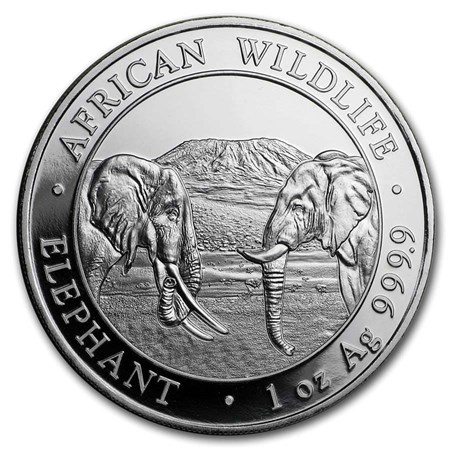 Compare prices of 2020 Somalia 1 oz Silver Elephant from online
