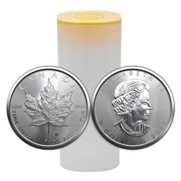 Compare Canadian Maple Leafs 1 Oz Silver 25 Coin Roll Tube Dealer Prices Buy Canadian Maple Leafs 1 Oz Silver 25 Coin Roll Tube At The Lowest Prices