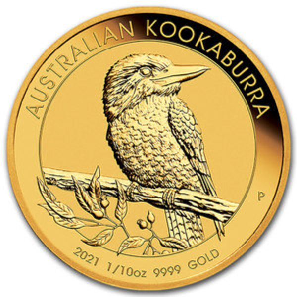 Compare gold prices of 2021 Australia 1/10 oz Gold Kookaburra