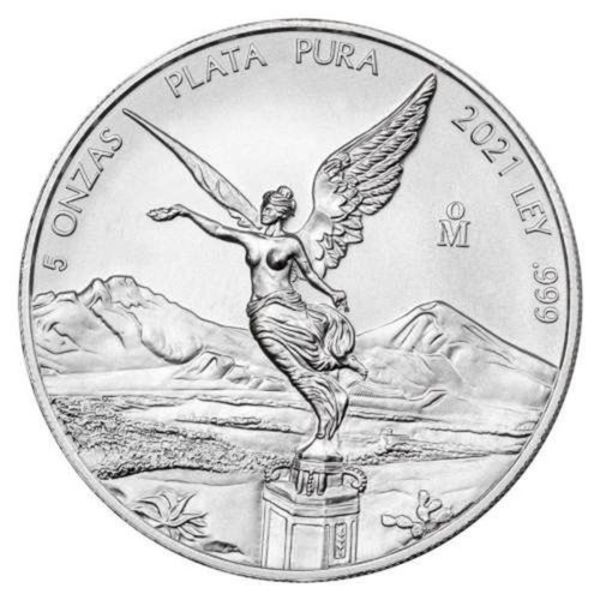 Compare silver prices of 2021 Mexican Libertad 5 oz Silver Coin