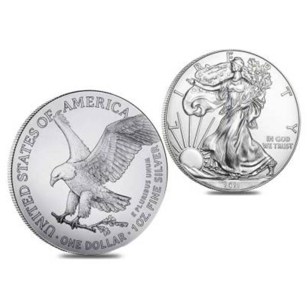 Compare silver prices of 2021 American Silver Eagle 1 oz Coin - Type 2