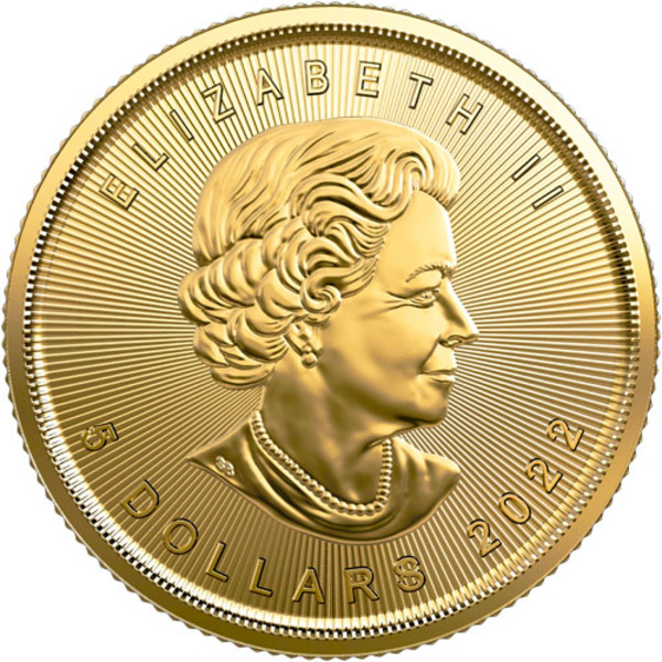 Compare gold prices of 2022 Canadian Gold Maple Leaf 1/10 oz Coin