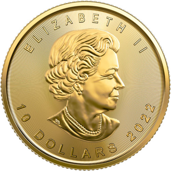 Compare gold prices of 2022 Canadian Maple Leaf 1/4 oz Gold Coin