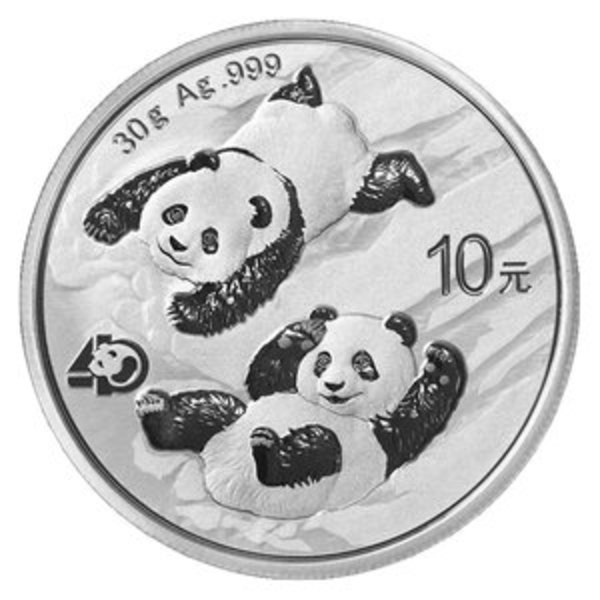 Compare cheapest prices of 2022 Chinese Panda 10元 (10 yuan) 30 gram Silver Coin 