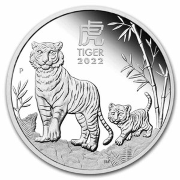Compare silver prices of 2022 Australia Lunar Tiger 1 oz Silver Proof Coin