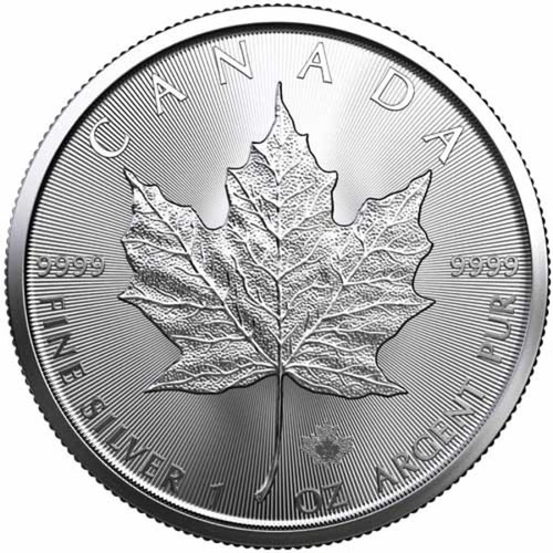 2024 Silver Canadian Maple Leaf