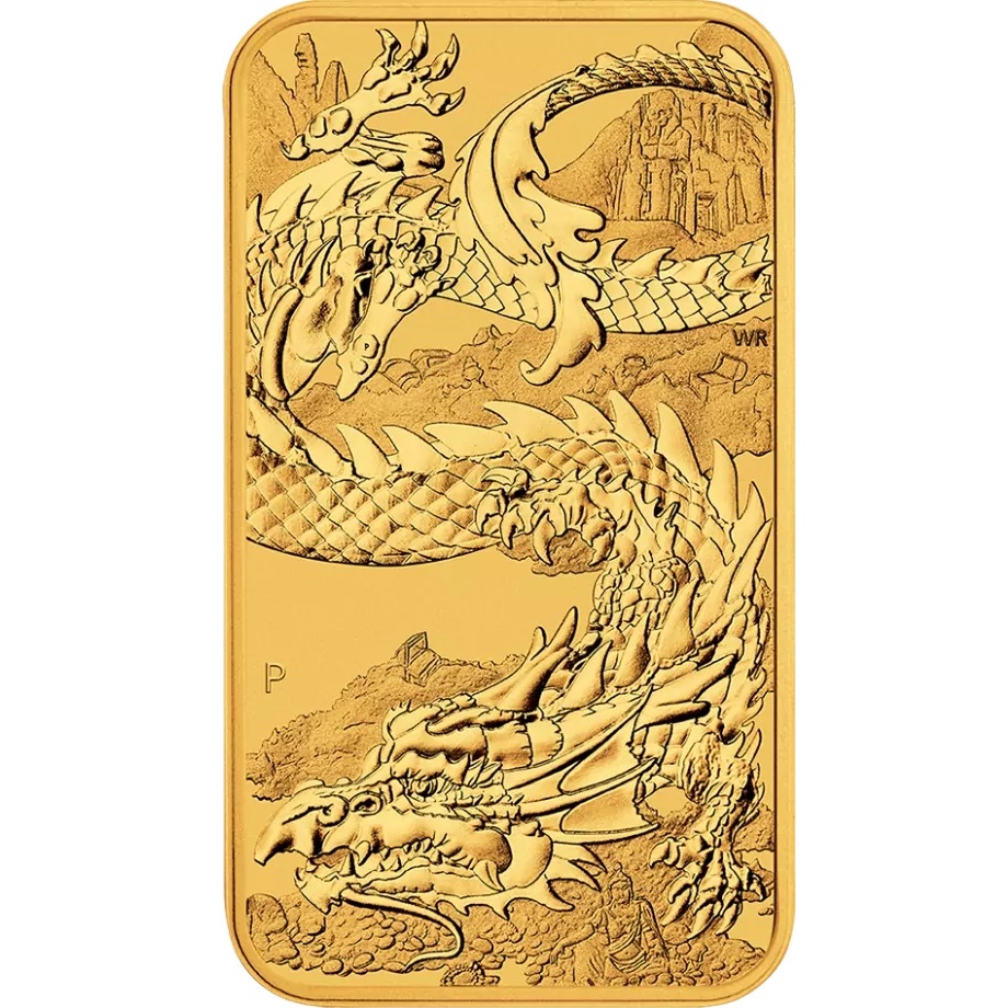 1 oz 2023 Dragon Rectangular Gold Coin