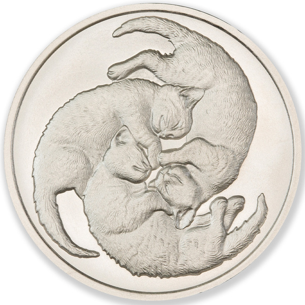 2023 Three Sleeping Cats 1 oz Silver Round