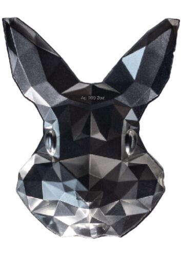 Compare 2023 South Korea Lowpoly: Rabbit 2 oz Silver Stacker
