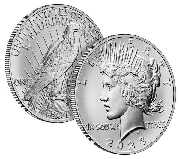 Compare prices of 2023 Peace Silver Dollar Coin from online dealers