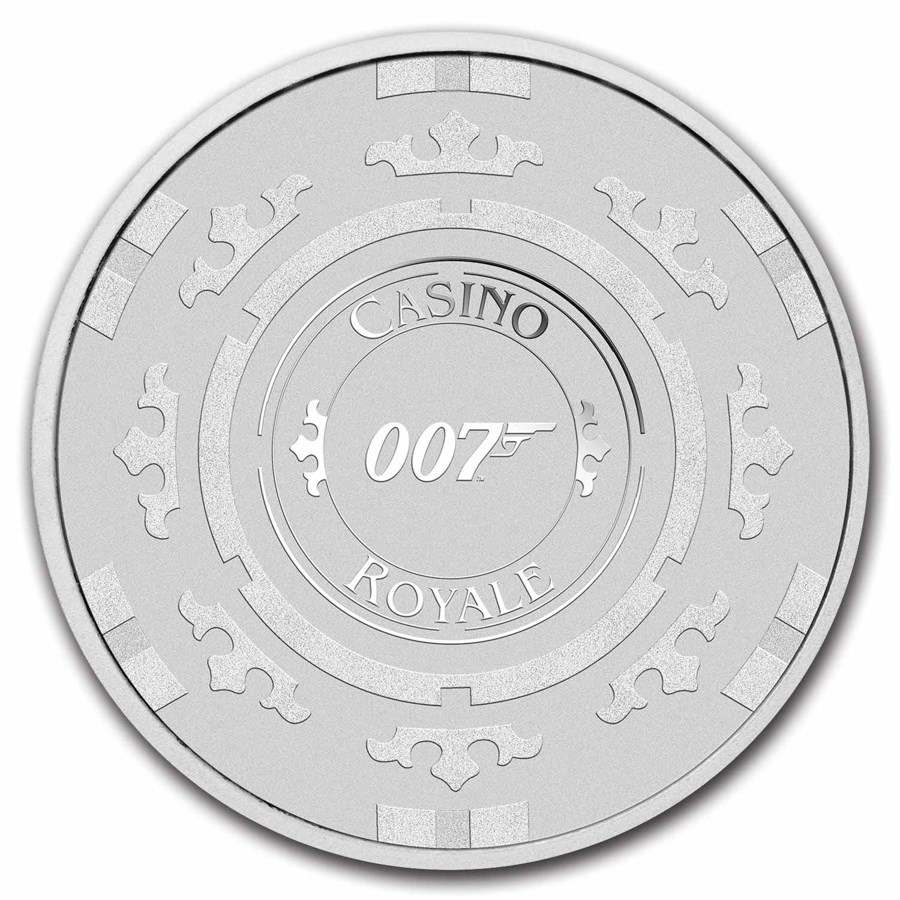 Compare prices of 2023 Tuvalu James Bond Casino Royale Chip 1 oz Silver