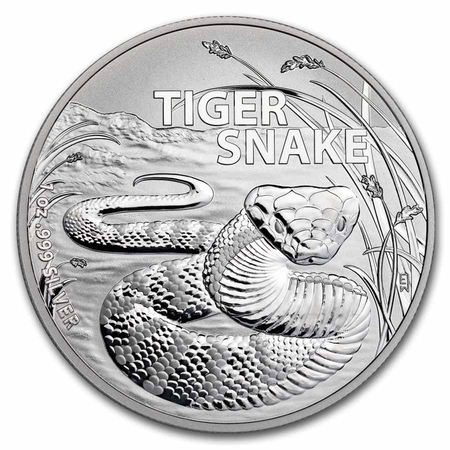 Compare 2024 Australia Tiger Snake 1 oz Silver prices