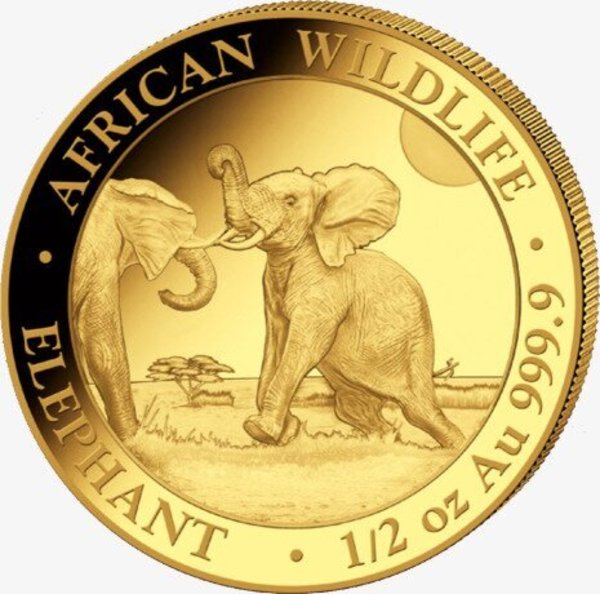 Compare 2024 1/2 oz Somalia Elephant Gold Coin prices