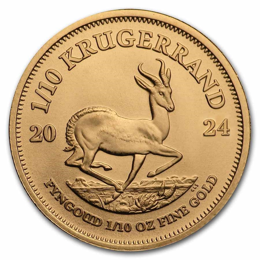 Compare 2024 1/10 oz Krugerrand Gold Coin prices