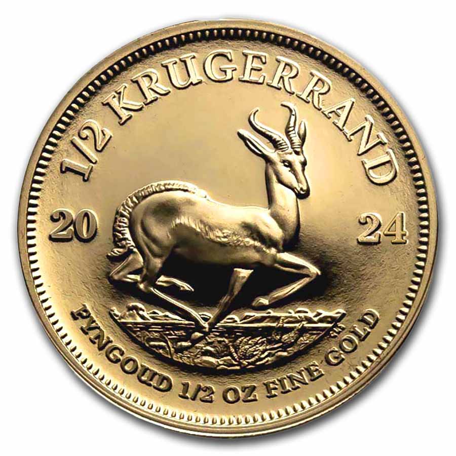 Compare 2024 1/2 oz Krugerrand Gold Coin prices